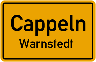 Straßenverzeichnis Cappeln Warnstedt