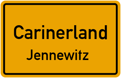 Straßenverzeichnis Carinerland Jennewitz