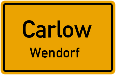 Straßenverzeichnis Carlow Wendorf
