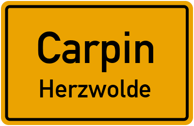 Straßenverzeichnis Carpin Herzwolde