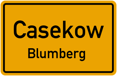Straßenverzeichnis Casekow Blumberg