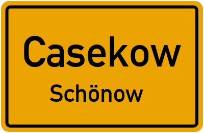 Straßenverzeichnis Casekow Schönow