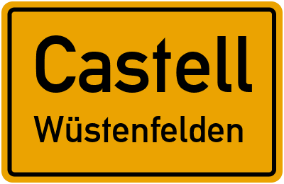 Straßenverzeichnis Castell Wüstenfelden