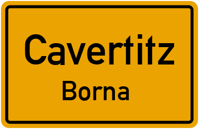 Straßenverzeichnis Cavertitz Borna