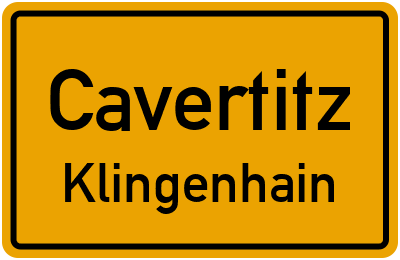 Straßenverzeichnis Cavertitz Klingenhain
