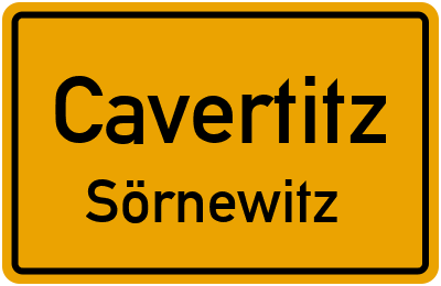 Straßenverzeichnis Cavertitz Sörnewitz