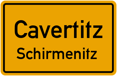 Straßenverzeichnis Cavertitz Schirmenitz