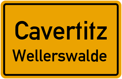 Straßenverzeichnis Cavertitz Wellerswalde