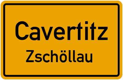 Straßenverzeichnis Cavertitz Zschöllau
