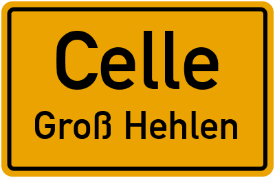 Straßenverzeichnis Celle Groß Hehlen