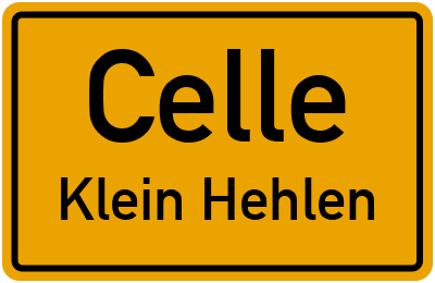 Ortsschild Celle Klein Hehlen