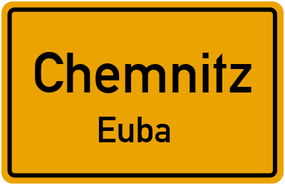 Ortsschild Chemnitz Euba