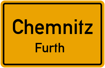 Ortsschild Chemnitz Furth