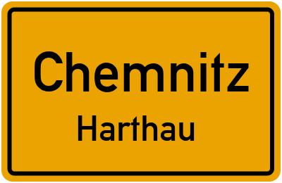 Ortsschild Chemnitz Harthau
