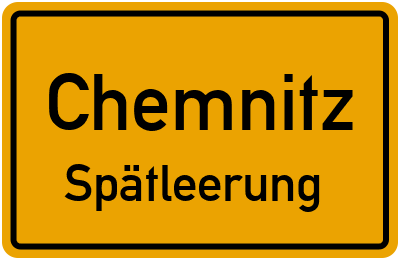 Briefkasten mit Abendleerung in Chemnitz