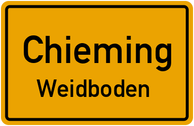 Straßenverzeichnis Chieming Weidboden