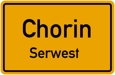 Straßenverzeichnis Chorin Serwest