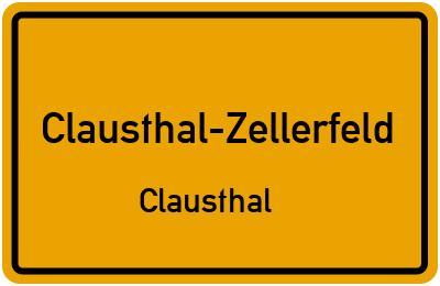 Straßenverzeichnis Clausthal-Zellerfeld Clausthal