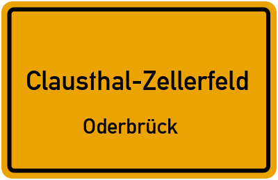 Straßenverzeichnis Clausthal-Zellerfeld Oderbrück