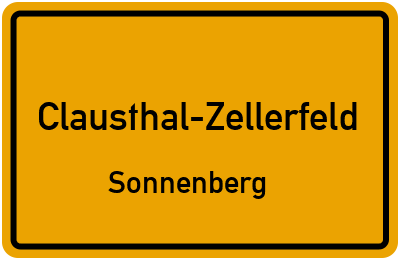 Straßenverzeichnis Clausthal-Zellerfeld Sonnenberg