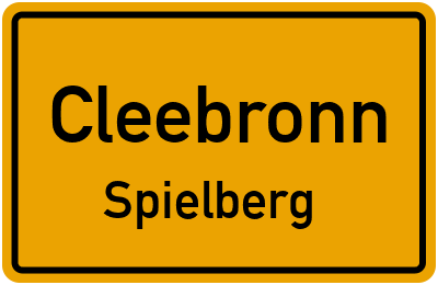 Straßenverzeichnis Cleebronn Spielberg