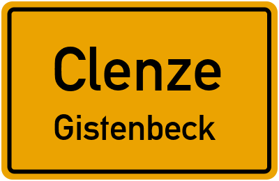 Straßenverzeichnis Clenze Gistenbeck