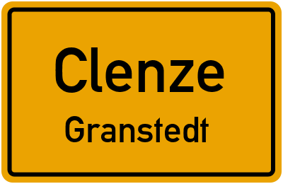 Ortsschild Clenze Granstedt