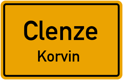 Straßenverzeichnis Clenze Korvin