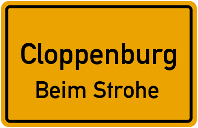 Straßenverzeichnis Cloppenburg Beim Strohe