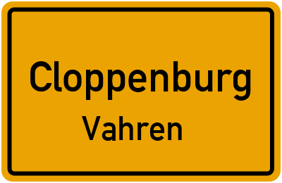 Straßenverzeichnis Cloppenburg Vahren