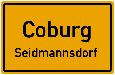 Straßenverzeichnis Coburg Seidmannsdorf