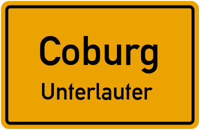 Straßenverzeichnis Coburg Unterlauter
