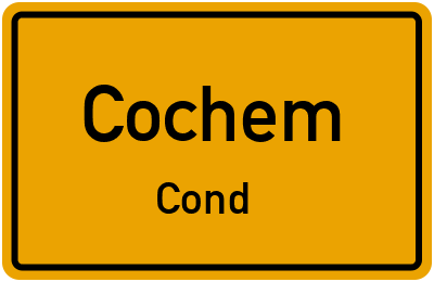 Straßenverzeichnis Cochem Cond