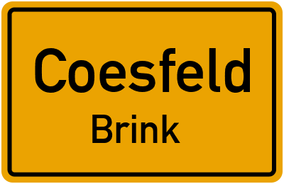 Straßenverzeichnis Coesfeld Brink