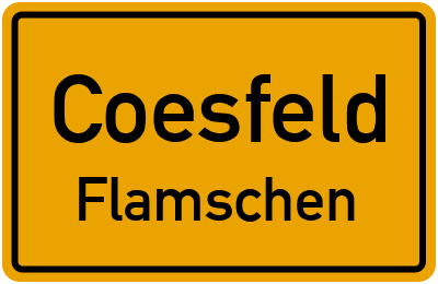 Straßenverzeichnis Coesfeld Flamschen