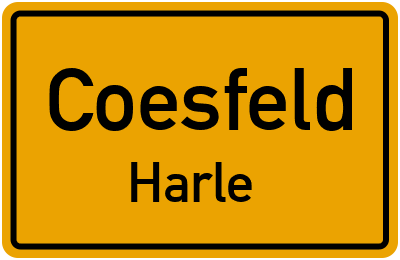 Straßenverzeichnis Coesfeld Harle