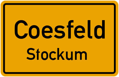 Straßenverzeichnis Coesfeld Stockum