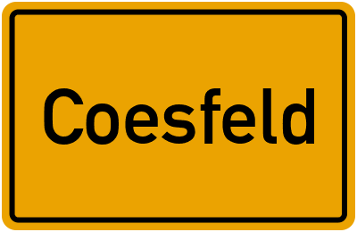 Ortsschild von Stadt Coesfeld in Nordrhein-Westfalen
