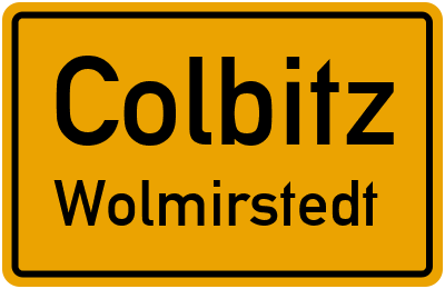 Straßenverzeichnis Colbitz Wolmirstedt