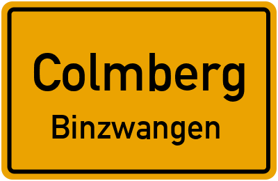Straßenverzeichnis Colmberg Binzwangen