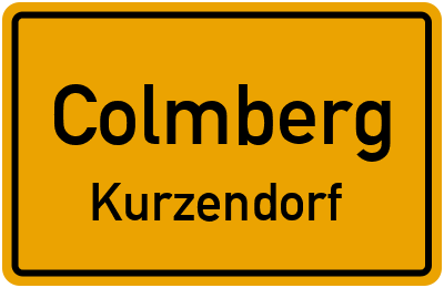 Ortsschild Colmberg Kurzendorf