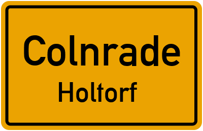 Straßenverzeichnis Colnrade Holtorf