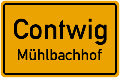 Straßenverzeichnis Contwig Mühlbachhof