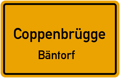 Ortsschild Coppenbrügge Bäntorf