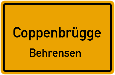 Straßenverzeichnis Coppenbrügge Behrensen