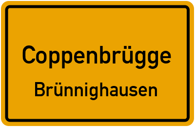 Ortsschild Coppenbrügge Brünnighausen