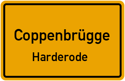 Ortsschild Coppenbrügge Harderode