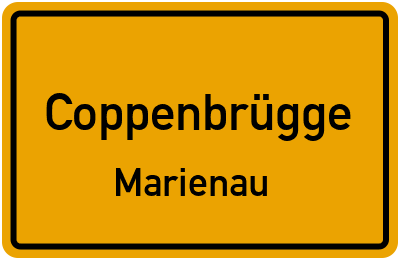 Ortsschild Coppenbrügge Marienau