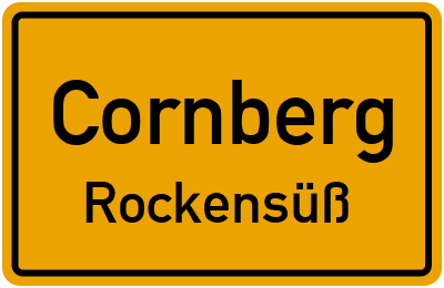 Straßenverzeichnis Cornberg Rockensüß