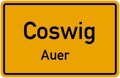 Straßenverzeichnis Coswig Auer